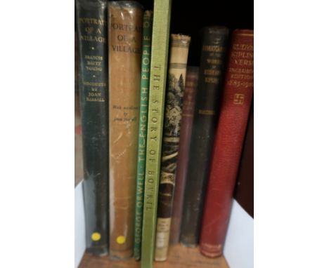 One volume, portrait of a village by Francis Brett young, First Edition 1937 with original dust jacket, together with another