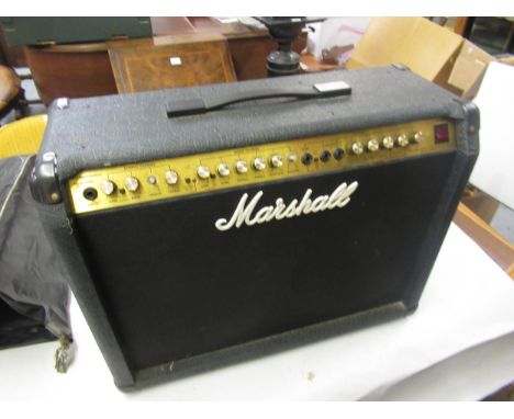 Marshall valvestate S80 2x12 combo, guitar amplifier with foot switch, tuner and leads (working but cleaning required) 