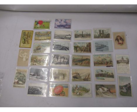 Collection of twenty-eight ' Hold To Light ', postcards 