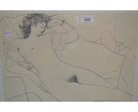 After Picasso, publisher's proof edition giclée print, ' L' Odalisque: Portrait of Genevieve Laporte ', 13ins x 17ins, gilt f