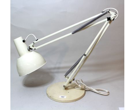 Large modern Anglepoise lamp finished in cream 