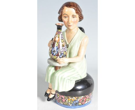 A vintage late 20th century ceramic Kevin Francis figurine of Charlotte Rhead. Limited edition No 14 of 350. Modelled by Doug
