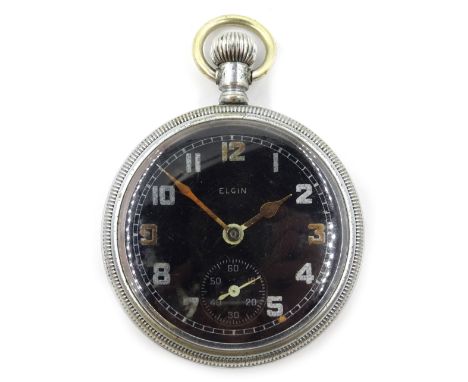 Elgin military pocket watch arrow mark A115602 Condition Report Click here for further images, condition, auction times & del