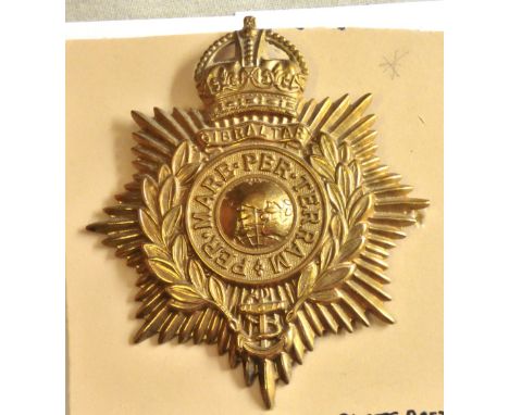 Royal Marines - Royal Marines Helmet Plate Post 1923, - Brass                                     