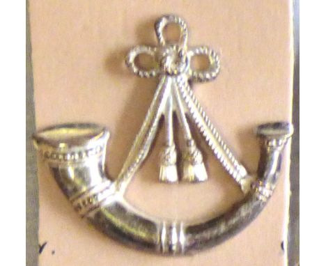 Oxfordshire + Buckinghamshire Light Infantry - w/m,Variant - less solid above bugle