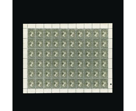 Bradbury Wilkinson Collection : (SG 32) FALKLAND ISLANDS: 1891-1902 4d olive blck, a remarkable complete sheet of siixty, sup