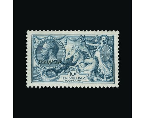 Bradbury Wilkinson Collection : GREAT BRITAIN: 1918-19 Seahorses set with 'SPECIMEN' type 23 overprints, the 2s.6d with coupl