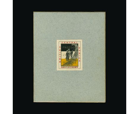 Bradbury Wilkinson Collection : NYASALAND: Revenue 1893 2s.6d 'FREEDOM JUSTICE COMMERCE' imperf proof mounted on archive card