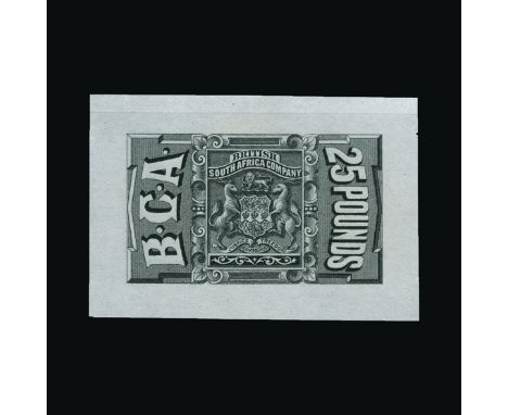 Bradbury Wilkinson Collection : NYASALAND: Revenue 1891 £25 imperf proof in black on thin paper, fine and rare. (image availa