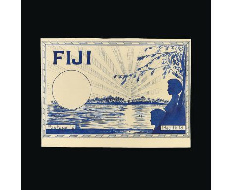 Bradbury Wilkinson Collection : FIJI: 1951 Health issue, unique archive of hand drawn or hand painted ESSAYS by R.A. Derrrick