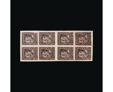 Bradbury Wilkinson Collection : CANADA HEAD ESSAY: King Edward VII 1d 'SPECIMEN', recess printed in purple, a scarce imperfor