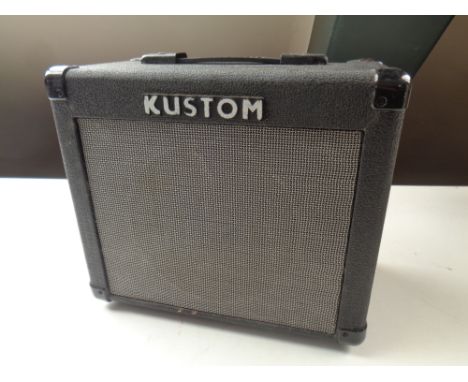 A Kustom guitar amplifier with lead 