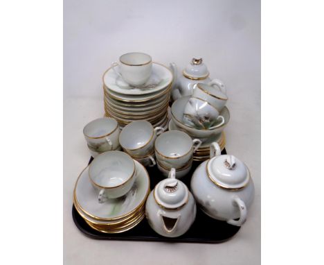 A Japanese eggshell tea service 