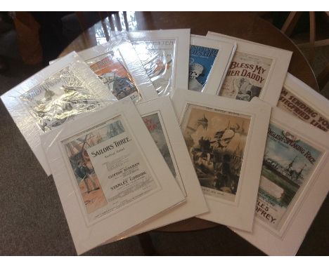 A collection of 20 slip cased music scores, mainly Edwardian, entitled 'Moroccan Patrol, One Step of Fox Trot' by 'Leon Jesse