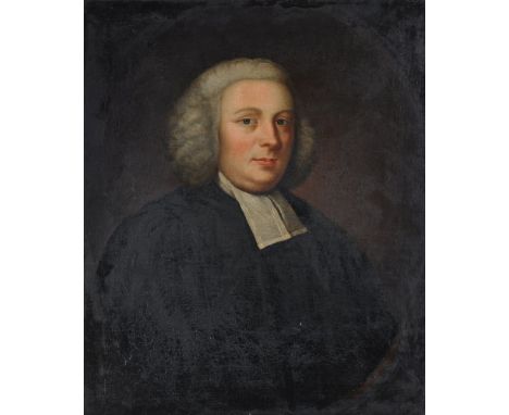 English School (18th century)   Portrait of a cleric, half length   Oil on canvas, feigned oval   76 x 64cm (29¾ x 25 in.)   