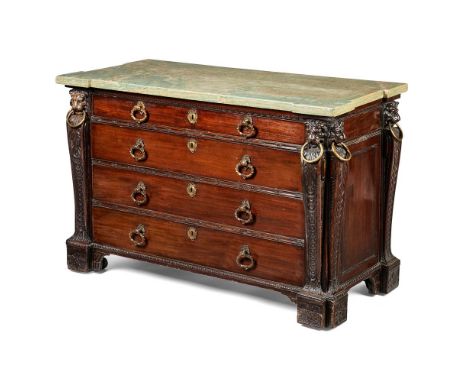 A Fine George II carved mahogany, dressing commode, circa 1735, possibly by John Boson and Cornelius Martin or Benjamin Goodi