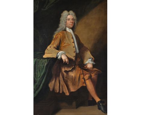 Joseph Highmore (British 1692-1780)   Portrait of Sir Thomas Heath (d. 1741) full-length, in a brown coat   Oil on canvas   S