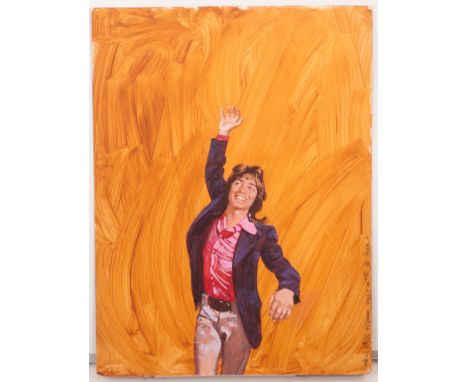 Arnaldo Putzu Look-in Magazine: David Cassidy, original artwork of mixed media on board for front cover issue No 11 approx. 3