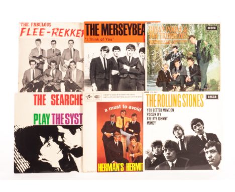 EPs: seventeen including The Merseybeats, The Rolling Stones, Bern Elliott And The Fenmen, The Fee-Rekkers, Bill Haley, Brian