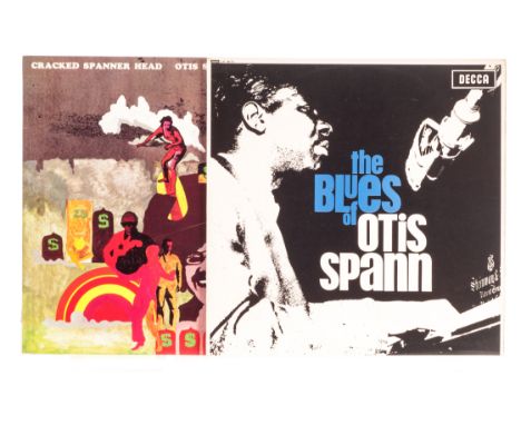 Otis Spann: two albums, The Blues Of - DeccaLK4615 UK 1964 mono album EX/EX and Cracked Spanner Head - Deram DML 1036 UK 1966