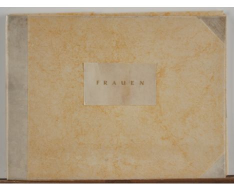 Grossmann, Rudolf (Freiburg 1882 - 1941, Studium an der KA Düsseldorf, Maler und Radierer),"Frauen", 14 kolorierte Lithografi