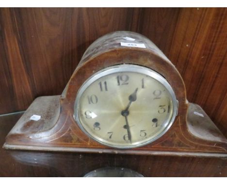 An inlaid mantle clock A/F