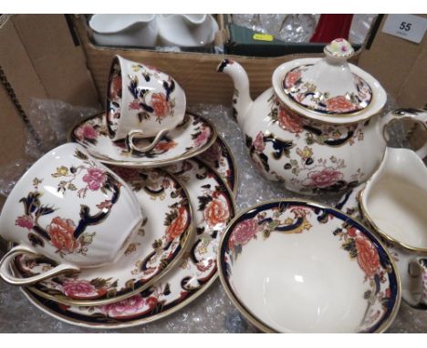 Masons Mandalay tea for two set - teapot, milk &amp; sugar, 2 x plates 2 x cups 2 x saucers