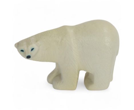 LISA LARSON for Gustavsberg, a Baby Polar bear, designed 1978, stamped LILLSKANSEN LISA L. Named after the small zoo in Skans