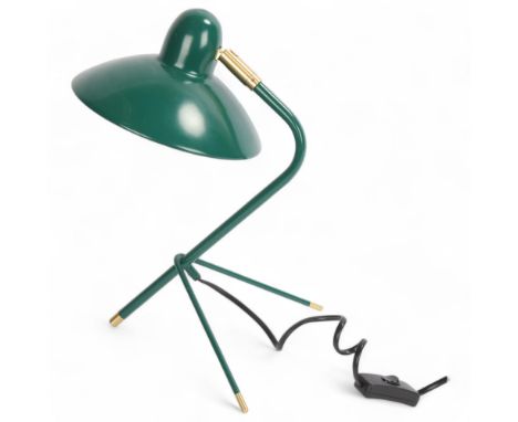 Di Classe, an Arles mid-century style desk lamp by DOMEI ENDO with adjustable shade, in good working order with LED bulb, hei