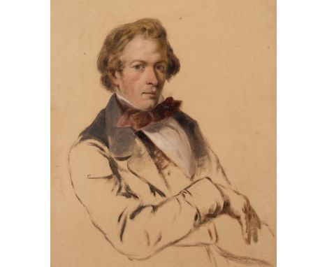  STUDY PORTRAIT OF A GENTLEMAN oil on paper 30 x 25cm. / 11¾ x 10in. Provenance: Private Collection, Scotland