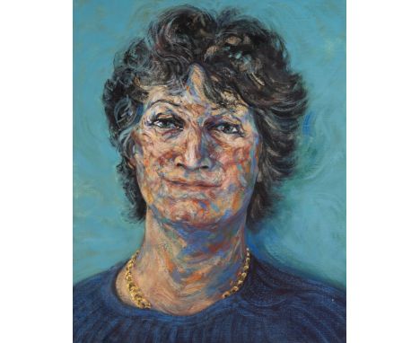  PORTRAIT OF A WOMAN signed on reverse and dated Hambling/.05 oil on canvas 51 x 40.5cm. / 20¼ x 16¼in. 