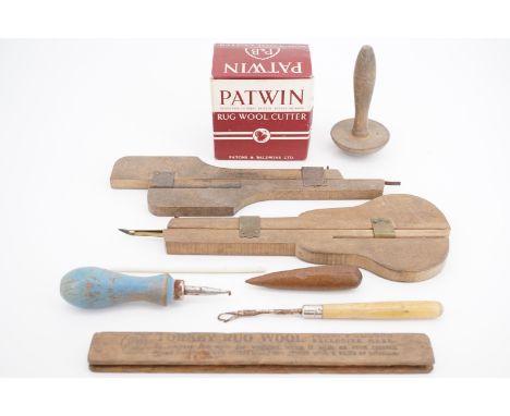Vintage rug making tools