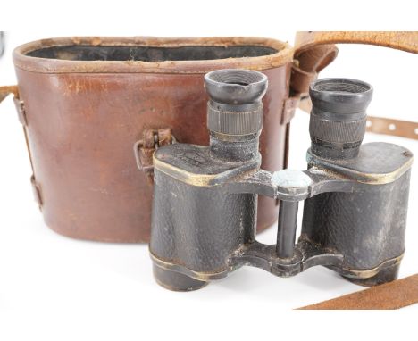 A cased set of 1943 dated British army binoculars
