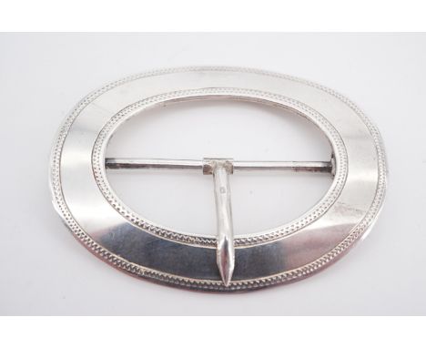 A George V silver buckle, S&amp;Co, Birmingham, 1912, 6 cm x 4.5 cm