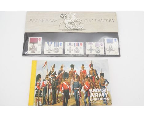 Royal Mail British Army uniforms and gallantry medal stamp sets