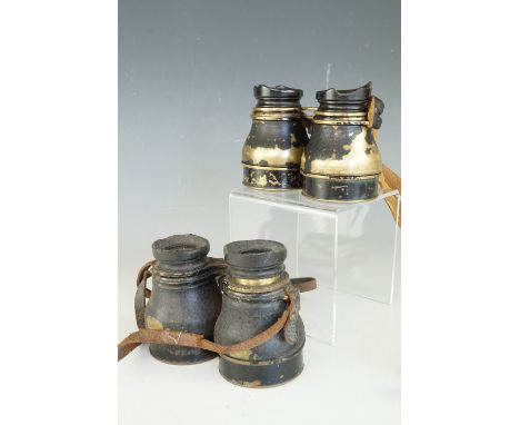 Two sets of Second World War British Army paratroop issue binoculars