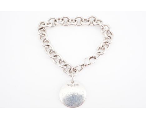 A Tiffany heavy silver belcher link bracelet, London, 2001, 35 g