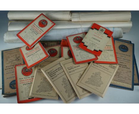 Sundry maps including Ordnance Surveys of the Lake District, plans of Cumberland etc