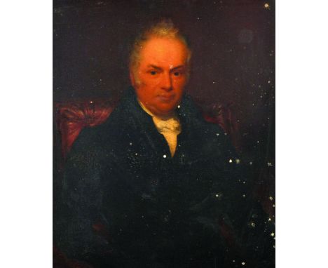 John Bridges (act.1818-1854) British. Portrait of Joseph (Parker) son of Richard and Sarah Parker, Died Nov 3rd 1850, Oil on 