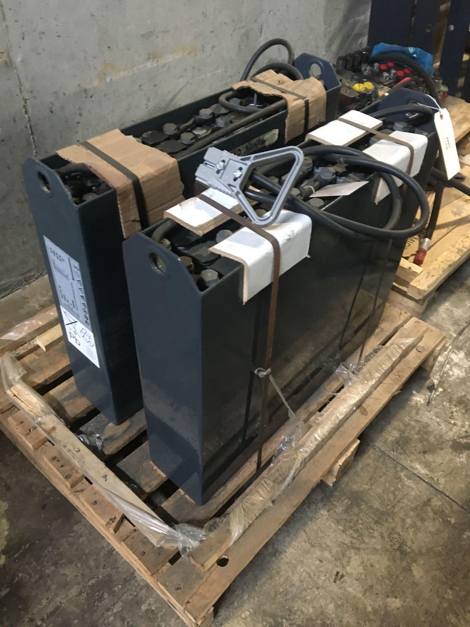 2 Jungheinrich Forklift Batteries, 24V 2 PZB 150, Ser 624674, Ser