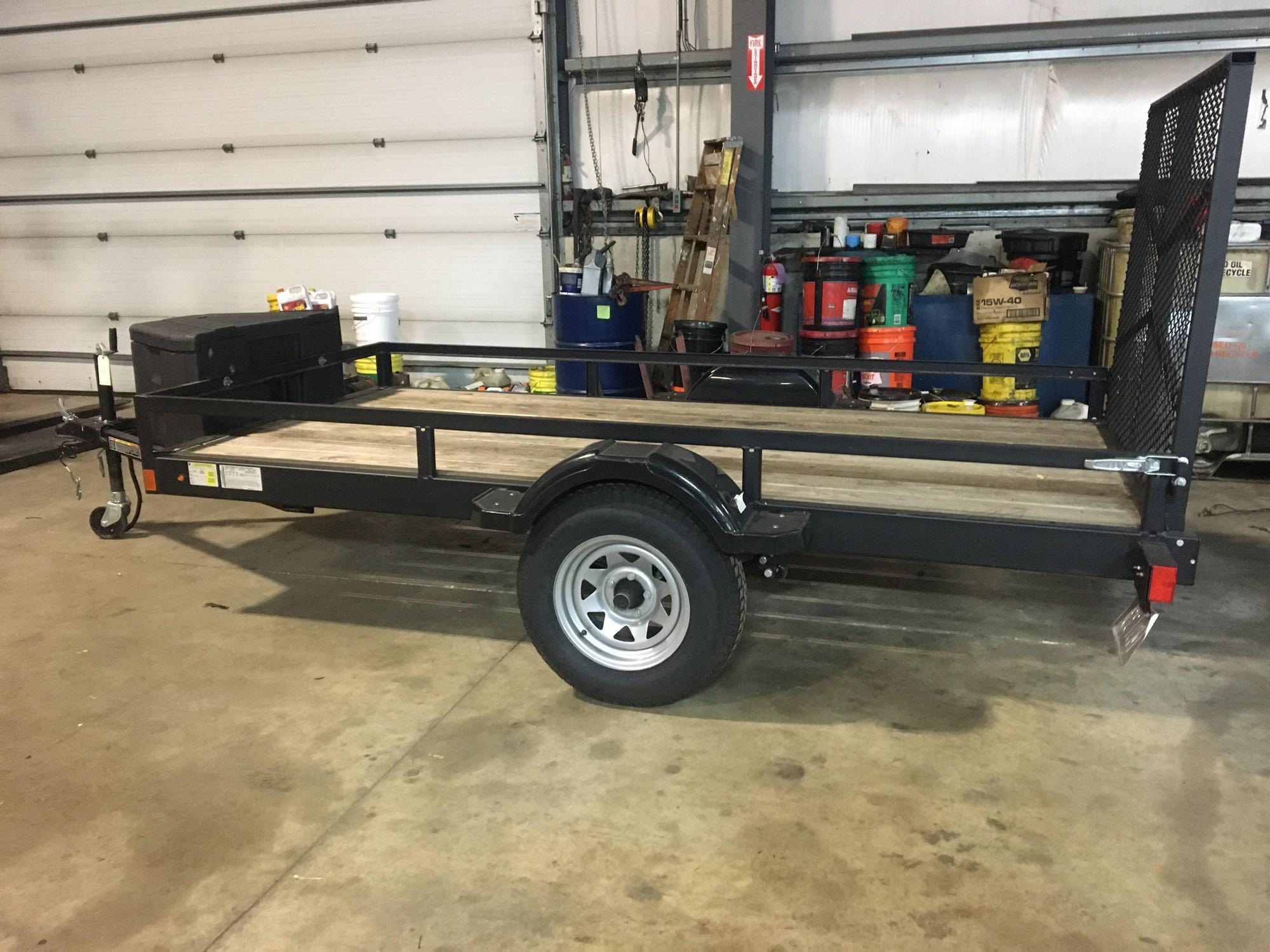 Karavan Single Axle 5' x 10' Trailer, 2016, ramp, wood slat floor Model ...