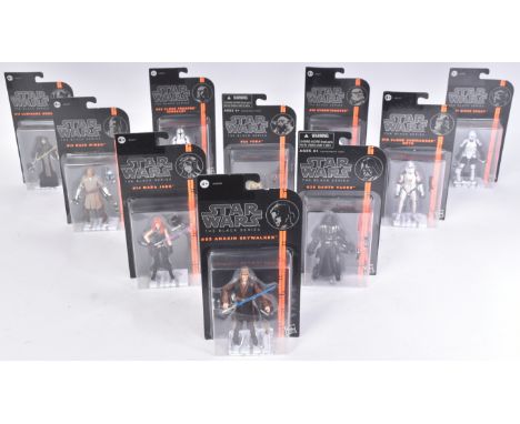 Star Wars - The Black Series - a collection of x10 2014 Disney Hasbro made 3.75" scale MOC carded action figures (orange line