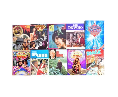 Doctor Who -&nbsp;Doctor Who - a collection of x10 original vintage 1970s / 1980s Dr Who annuals. Includes: 1978, Doctor Who 