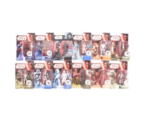 Star Wars - Disney Era - a collection of x12 Force Awakens-era 3.75" scale MOC carded action figures . Comprising: Finn, Han 