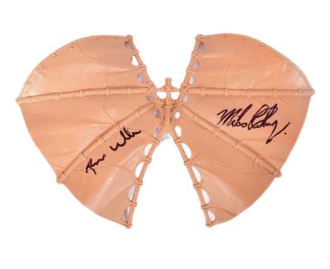 Star Wars - Ewoks - an original vintage Kenner / Palitoy made Ewok ' Combat Glider ' wings playset, autographed by x2 Ewok ac