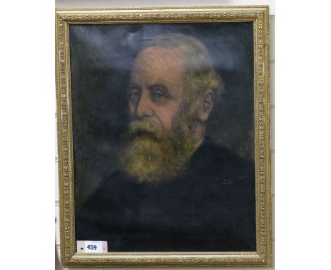 English School c.1914, oil on canvas, Portrait of Reverend J.H. Cardwell, inscribed verso, 52 x 41cm