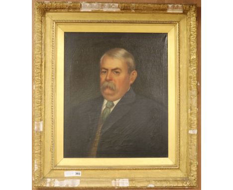 Charles Begber oil, portrait of a gentleman 60 x 50cm.