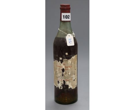 A bottle of Petit champagne cognac 1951