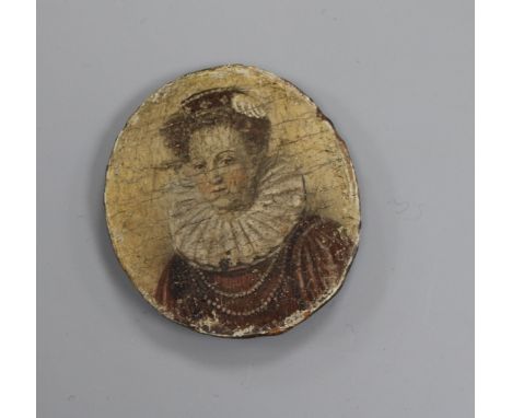 After Hilliard, portrait miniature