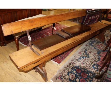 A reversible pine bench W.244cm